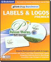 PRINTSHOP BUSINESS PREMIER LABELS & LOGOS * PC * NEW  