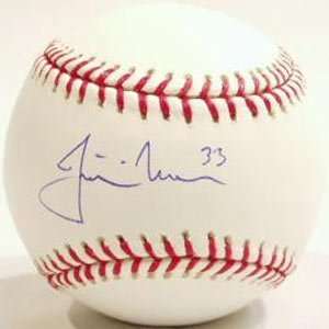 Justin Morneau Autographed Baseball   Official