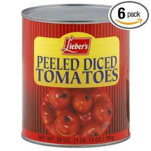 Liebers Tomatoes, Peeled, Diced Grocery & Gourmet Food