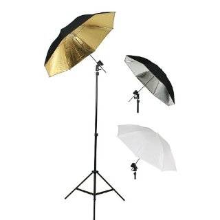 Photography Photo Studio Flash Mount Umbrellas Kit Three Umbrellas By 