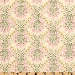 54 Wide Liberty Of London Tana Lawn Little Mari Pink/Sage Fabric By 