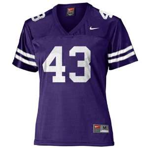  Nike Kansas State Wildcats #43 Orchid Ladies Replica Football 