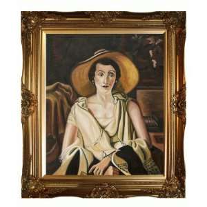  Oil Painting   Portrait de Mme Paul Guillaume with Victorian Gold 