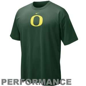  Nike Oregon Ducks Green NikeFIT Logo Performance T shirt 