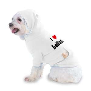  I Love/Heart Leilani Hooded (Hoody) T Shirt with pocket 