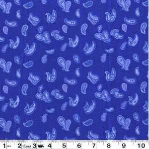  45 Wide Lady Katheryn Tonal Paisley Blue Fabric By The 