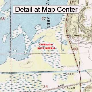 USGS Topographic Quadrangle Map   Chillicothe, Illinois (Folded 