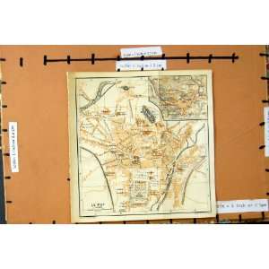    MAP 1907 STREET PLAN LE PUY FRANCE CHADRAC COUVENT