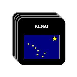  US State Flag   KENAI, Alaska (AK) Set of 4 Mini Mousepad 