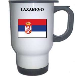  Serbia   LAZAREVO White Stainless Steel Mug Everything 