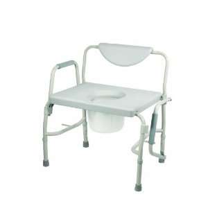  Heavy Duty Deluxe Bariatric Drop Arm Commode, Assembled 