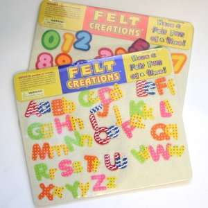  Two Felt Creations Felt Picture Sets   Numbers & Letters 
