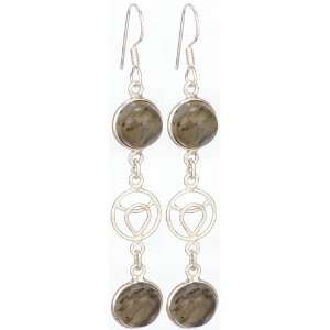  Labradorite Earrings   Sterling Silver 