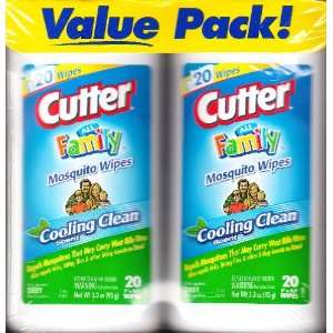  Cutter All Family Mosquito Wipes Patio, Lawn & Garden