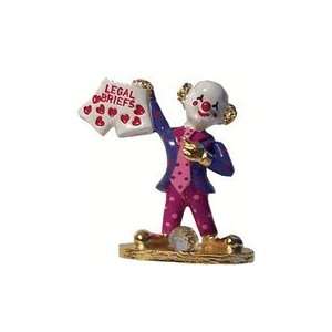  Spoontiques Pewter Painted Lawyer Clown 