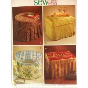  McCalls Sew News Sewing Pattern M4803. Ottoman Slipcovers 