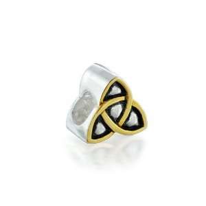 Bling Jewelry Triquetra Celtic Knot Bead 925 Silver Compatible with 