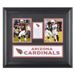 Kurt Warner and Larry Fitzgerald Arizona Cardinals Framed Two 4x5 
