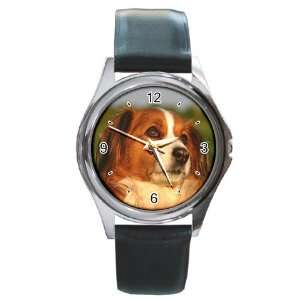 kooikerhondje 5 Round Leather Watch CC0713 Everything 