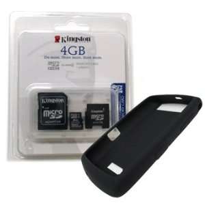 Black Silicone Skin Cover Case and Kingston 4GB microSDHC 