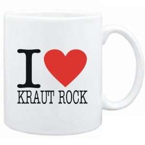  Mug White  I LOVE Kraut Rock  Music