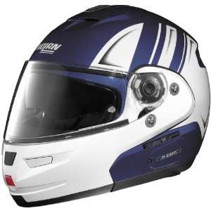 Nolan Motorrad N103 N Com Sports Bike Motorcycle Helmet   Cayman Blue 