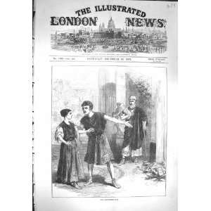  1871 Westminster Play Theatre Scene Actors London