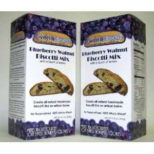 Blueberry Walnut Biscotti Mix Twin Pack  Grocery & Gourmet 