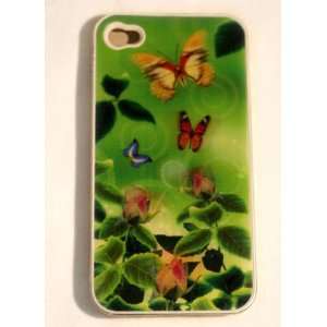  Illusion 3D case for iPhone 4 (Butterfly) Cell Phones 