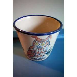  Louisville Stoneware [KY] Owl ?Flower Pot 
