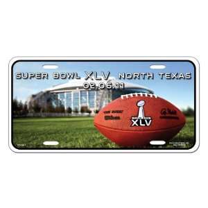 NFL Super Bowl XLV North Texas 2011 Metal Auto Tag Sports 