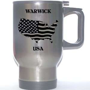  US Flag   Warwick, Rhode Island (RI) Stainless Steel Mug 