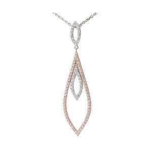   Delicate Two Tone Tie Pendant and Chain Mastini Fine Jewelry Jewelry