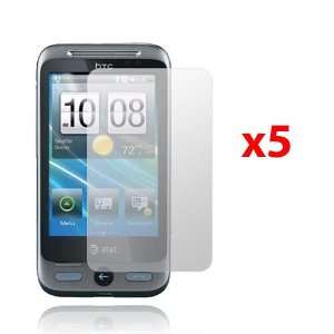  HTC FREESTYLE CLEAR SCREEN PROTECTORS   5 PACK. F5151 