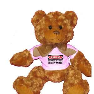   OF THE RIGHT WING Plush Teddy Bear with WHITE T Shirt Toys & Games