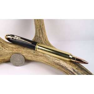  Buffalo Horn 338 Mag Rifle Cartridge Pen With a Gold 