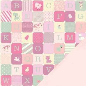  Pitter Patter Sophie Double Sided Paper 12X12 ABC Blocks 