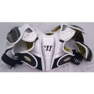  Warrior MPG 8.0 WHITE Lacrosse Shoulder Pads Sports 