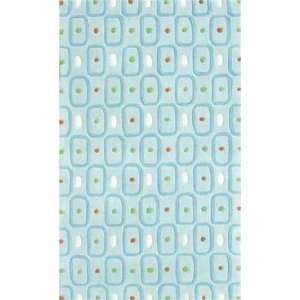 The Rug Market Kids Dont Be Square 74037 Blue and Green Contemporary 4 