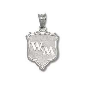 William & Mary Tribe 5/8 W&M Shield Pendant   Sterling Silver 