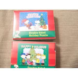 Peanuts Double Sided Holiday Puzzle (Seasons Greetings 