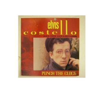 Elvis Costello Poster Punch The Clock 