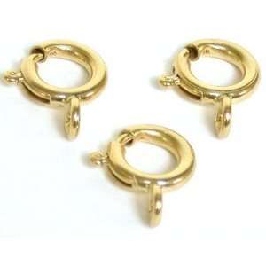  Spring Ring Clasps 3 Big 14K Gold Clasp