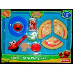   Fisher Price SESAME STREET Pizza Party Set (9 piece) Toys & Games