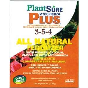  Plant Sure 25 Lb. Natural Fertilizer 3 5 4 with Mycorrhiza 