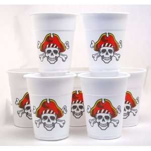  Skull And Crossbones Disposable Cups Toys & Games