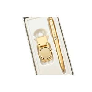  Free Personalized Gold Ball Point Pen & Matte Gold Money Clip 