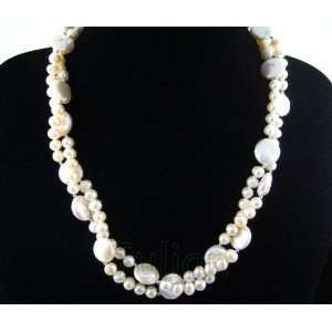    18 11mm White Freshwater Pearl Necklace J010