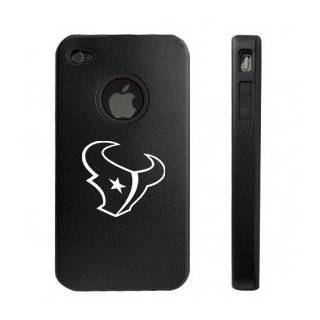  iPhone 4 Etched Houston Texans Black Snap on Hard Cover 