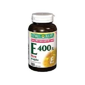 Natures Bounty Vitamin E 400Iu Softgels dl Alpha 250 